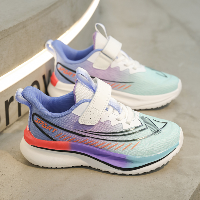 Serie de conejos rojos para niños 7pro zapatos de carrera respirables de malla de niños velcro para niños zapatos antideslizantes Putian