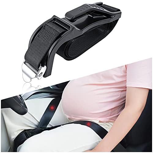 Maternity Seatbelt, Qìchē Digər kuzov və aksesuarlar - wavy-pattern-pregnant-woman-seat-belt-black