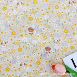 40支全棉数码印花婴童面料田园小碎花家居服睡衣连衣裙箱包化妆包