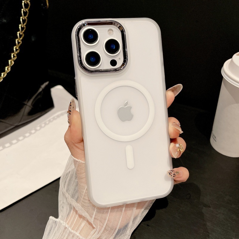 Apple 1716ProMax 磁気吸着15携帯電話ケース、肌触りの良いマット仕上げ、14フルカバー、13電気メッキ、指紋防止に適しています。|undefined