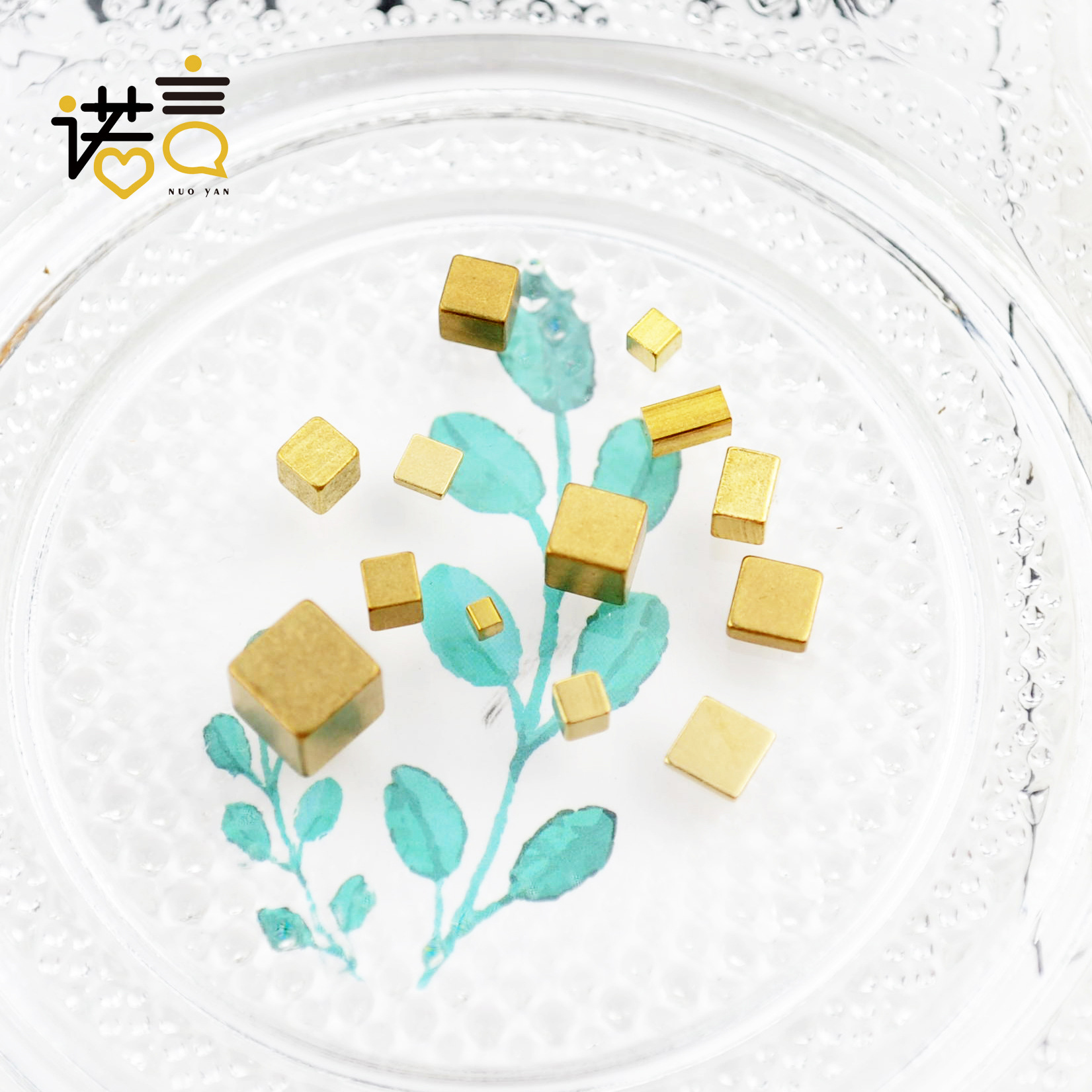 实心方块黄铜材质车床切割箱包饰品配件挂件烧焊饰品配件材料