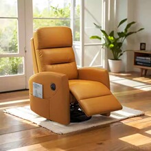 头等太空单人沙发舱懒人小户型皮可躺睡多功能电动老人按摩摇椅子