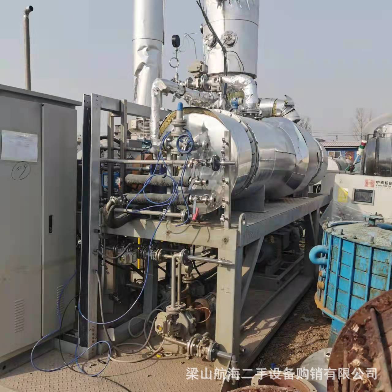 450kg 钛材MVP浓缩蒸发器  附件齐全 列管冷凝器 不锈钢冷凝器 成