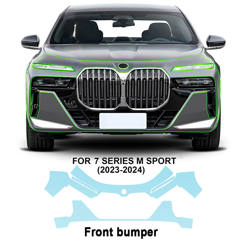 Cross-Border Exclusive Supply Suitable for Bmw 7 Series G70 m Sport Version Tpu Paint Protection Film to Prevent Scratches and Enhance Shine