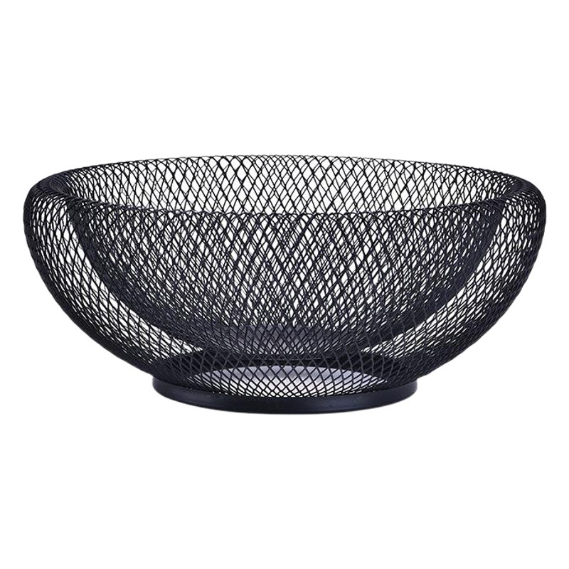 Estilo creativo nórdico canasta de frutas de hierro de doble capa moderna sala de estar hogar plato de fruta seca canasta de frutas dulces plato de aperitivos