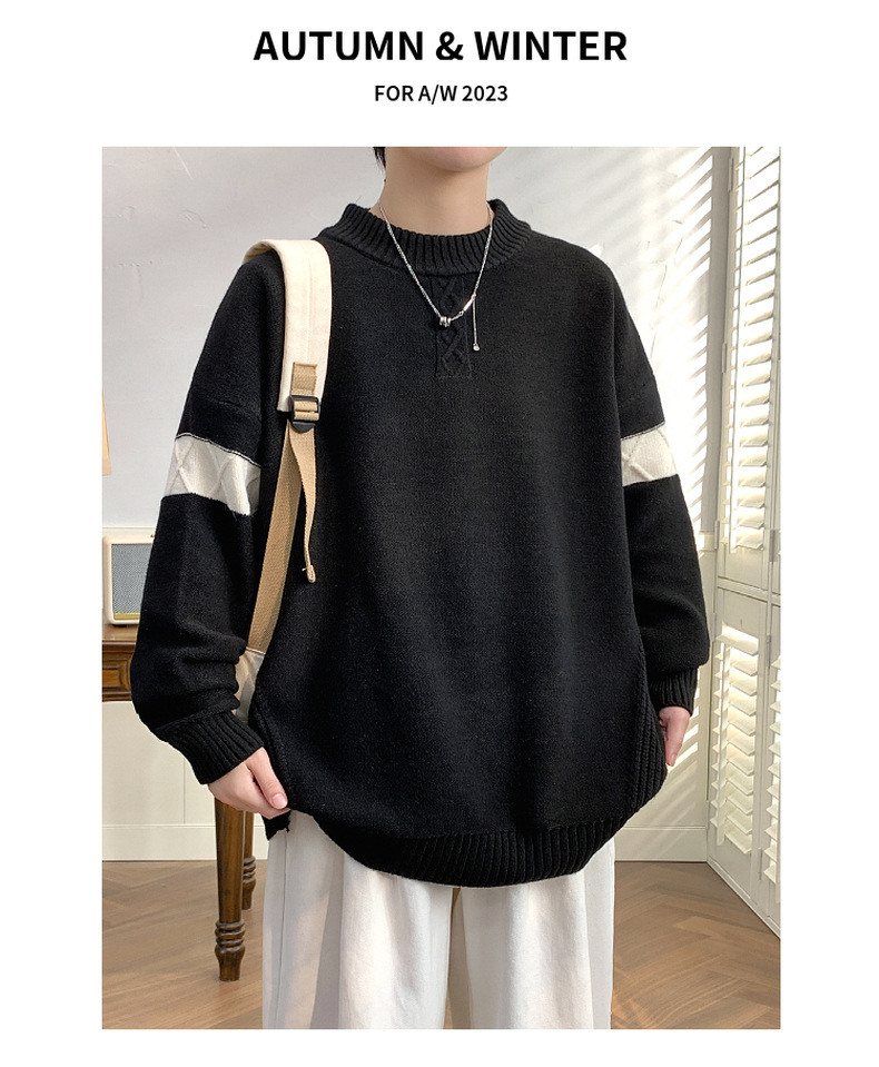 Men's Clothes Sweater Men Winter Trend Brand Men's Lazy Sweater Youth Wool Base_voghion.com
