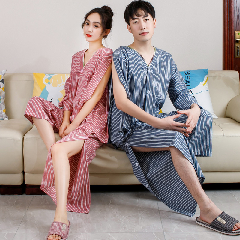 耐昱艾灸服长款肩袖开前后开男女刮痧服推拿服按摩火疗头道汤批发