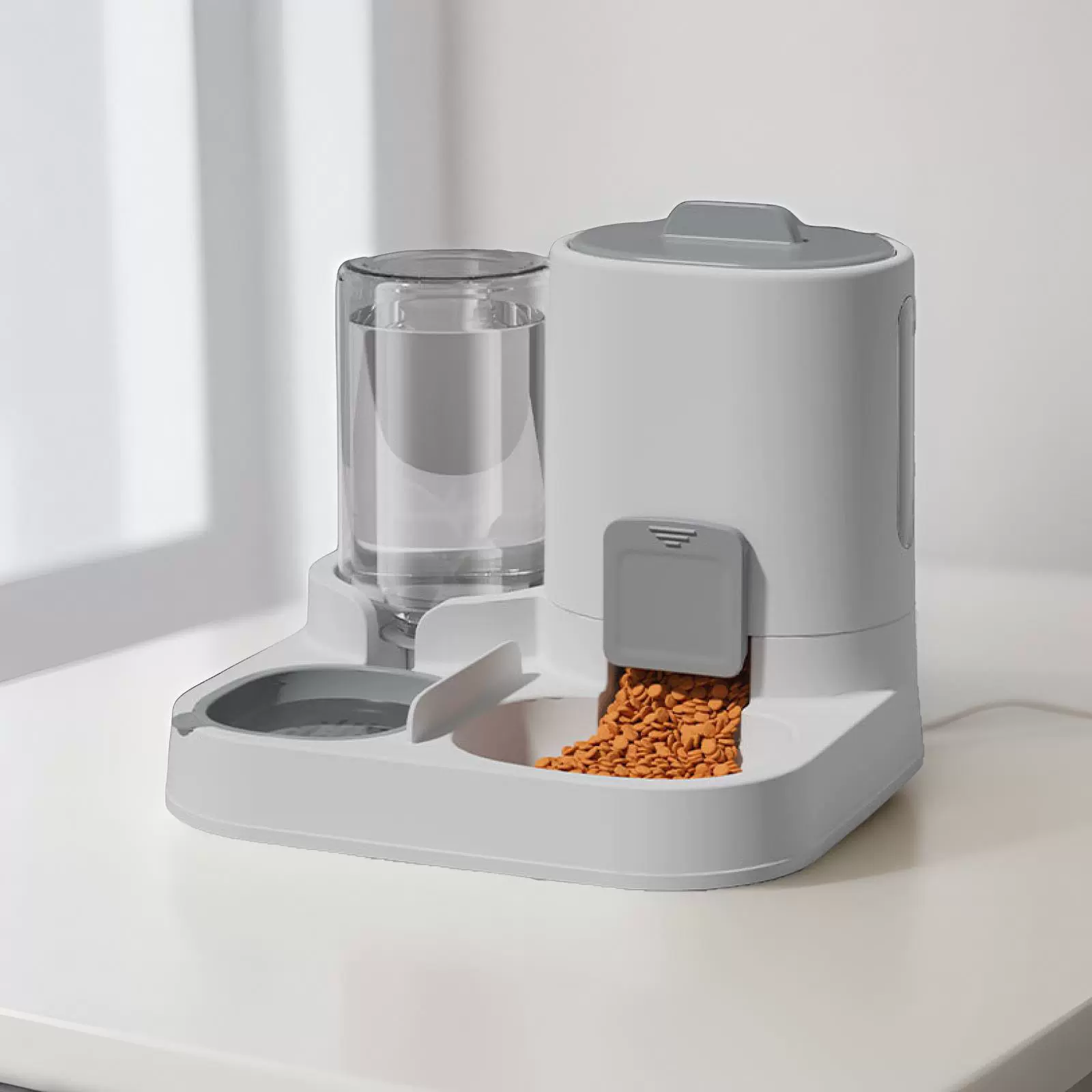 Автоматическая кормушка для домашних животных, миска для кошек, большая емкость для собак, посуда для еды, универсальный диспенсер для воды и еды для кошек