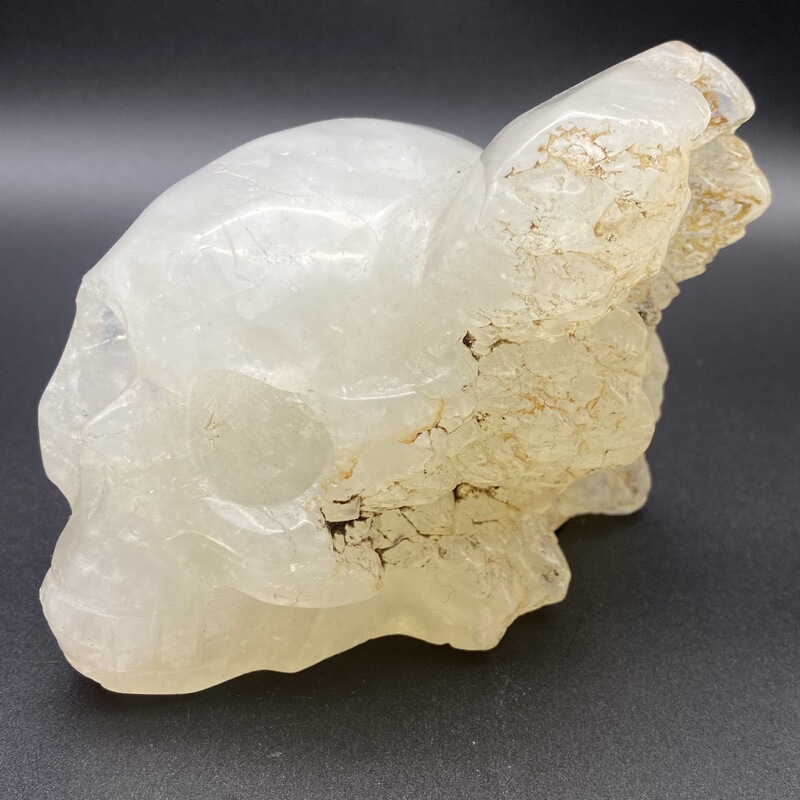 天然水晶头骨骷髅头精品水晶雕刻件桌面摆件手工雕刻件装 图 1