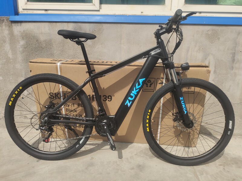 Lithium Battery-Assisted Mountain Bike with Variable Speed Gears, Adult Electric Racing Bike, Off-Road Dual Disc Brakes
