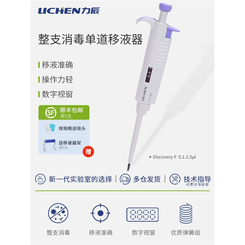 Lichen Technology Pi однострочная регулируемая пипетка