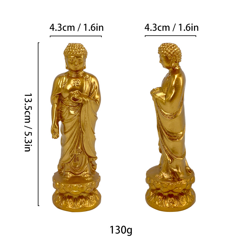 Buda de pie dorado