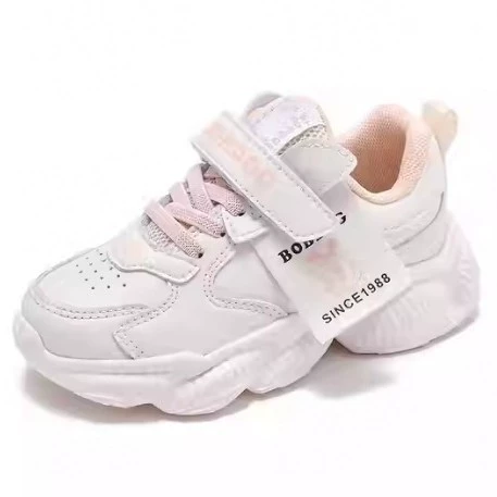 Babb Dou Детская обувь Маленькая белая обувь для девочек Весна и осень Детская спортивная обувь