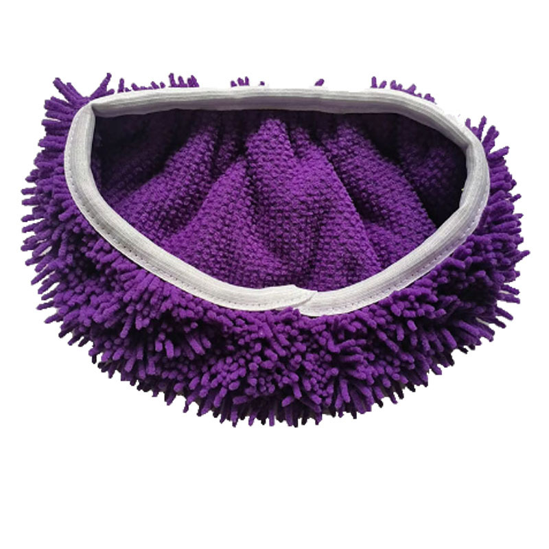 보라색 작은 chenille 천 덮개