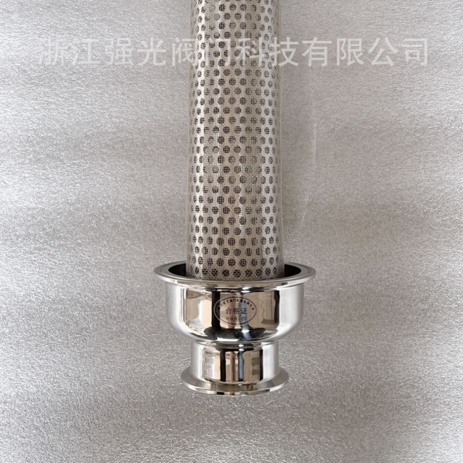 卫生级食品级不锈钢，管式直通式侧入角式，卡箍快装管道过滤器