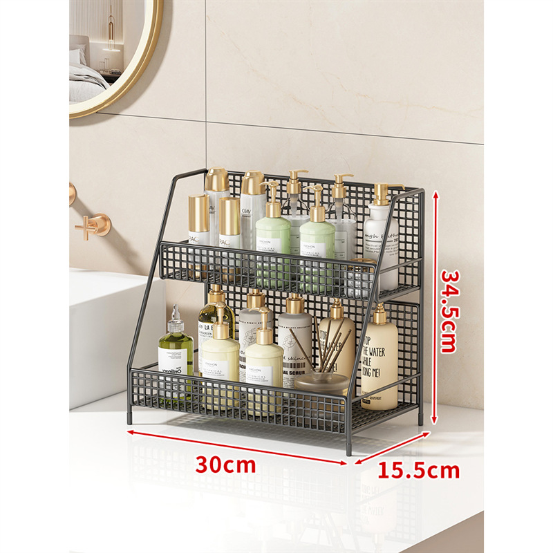 Estante Organizador para Lavabo de Hierro de 4 Niveles para Baño