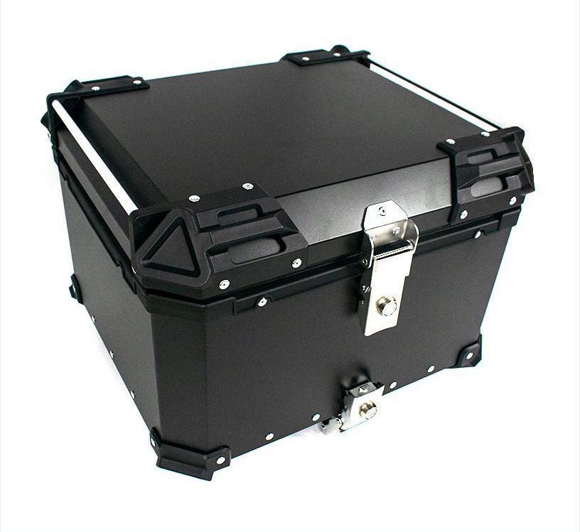 Alta calidad 55L-100L engrosamiento de aleación de aluminio ternero n. ° 9 caja de cola de motocicleta maletero de viaje de alta calidad