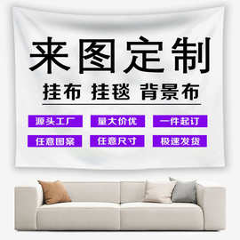 跨境专供背景布居家室内拍照氛围感挂布床头壁毯布艺装饰品磨毛布