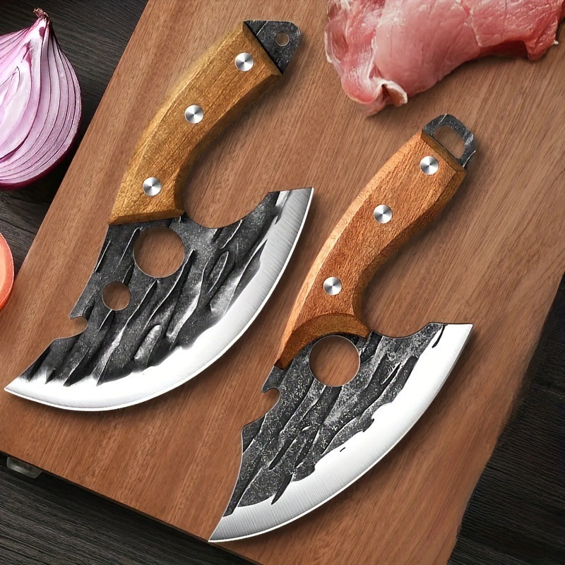 Cuchillo de cocina forjado pequeño cuchillo de cocina doméstico cuchillo de corte de cocina mini cuchillo al aire libre soporte de acero inoxidable