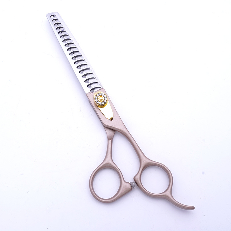 Directo de fábrica de 7 pulgadas de acero inoxidable de alta gama tijeras para mascotas profesional mascota belleza tijeras de corte de pelo tijeras de adelgazamiento del perro