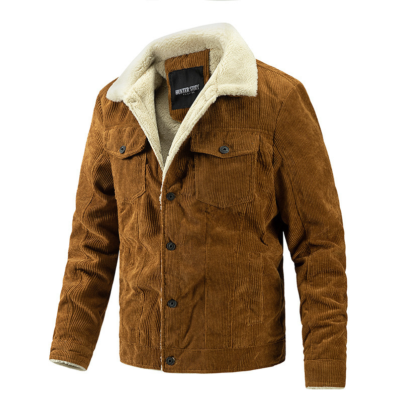 Men's Winter Fleece Jacket Warm Casual Coat For Men_voghion.com