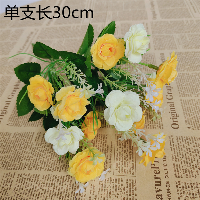 flores falsas flores de plástico ramo de flores de cascada flores secas decoración del hogar flores biónicas