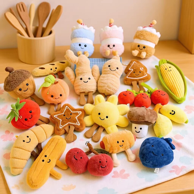British Jc Plush Doll Series Keychain Animal Cute Comfort Doll Gift Cross-Border Toy