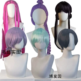 cos假发;假发刘海;长直发假发