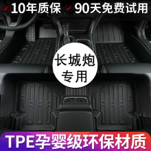 适用于长城炮脚垫商用越野乘用版皮卡双层丝圈全包围汽车改装TPE