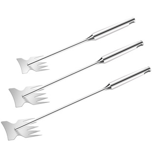 Amazon's New Popular Stainless Steel Weeding Rake with Hanging Ring Solid Garden Outdoor Weeding Hoe