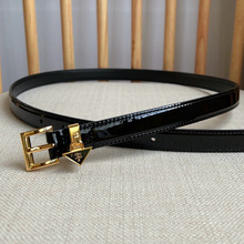 p家头层牛皮厂家现货批发1.5宽度平滑扣皮带时尚休闲百搭女款细腰