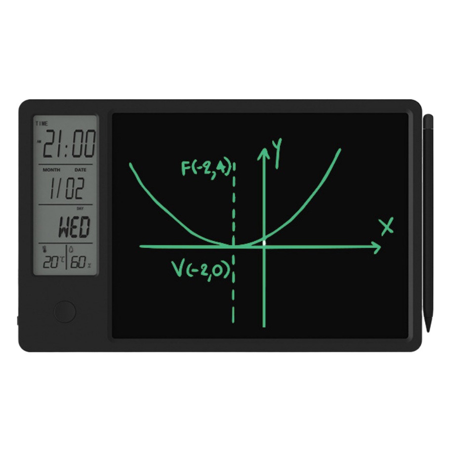 Tableta de escritura LCD recargable de 10 pulgadas, tablero de escritura con luz LCD, calendario, tablero de notas de oficina, tablero de mensajes, tablero de dibujo a mano.