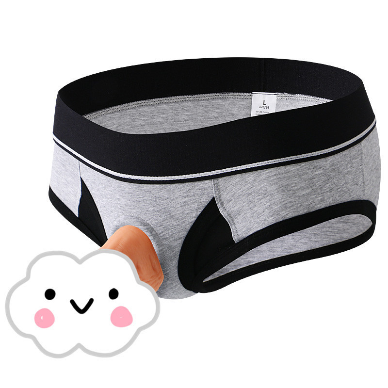 A032-SJ Men and Women Comfort Wearable Dildo Men's Underwear Fun Underwear Briefs Briefs