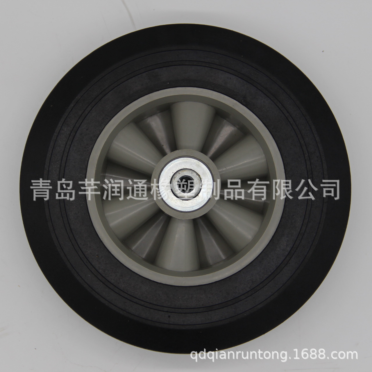 厂家生产 手推车工具车10x2.5寸橡胶实心轮 胶粉轮、空心轮