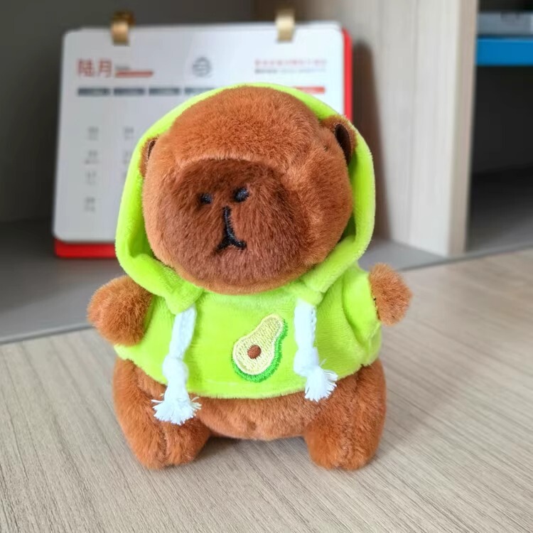 かわいいぬいぐるみのカピバラのぬいぐるみのキーホルダー卸売り学生のかばんの小さいペンダントの置物の人形のつかみ機|undefined