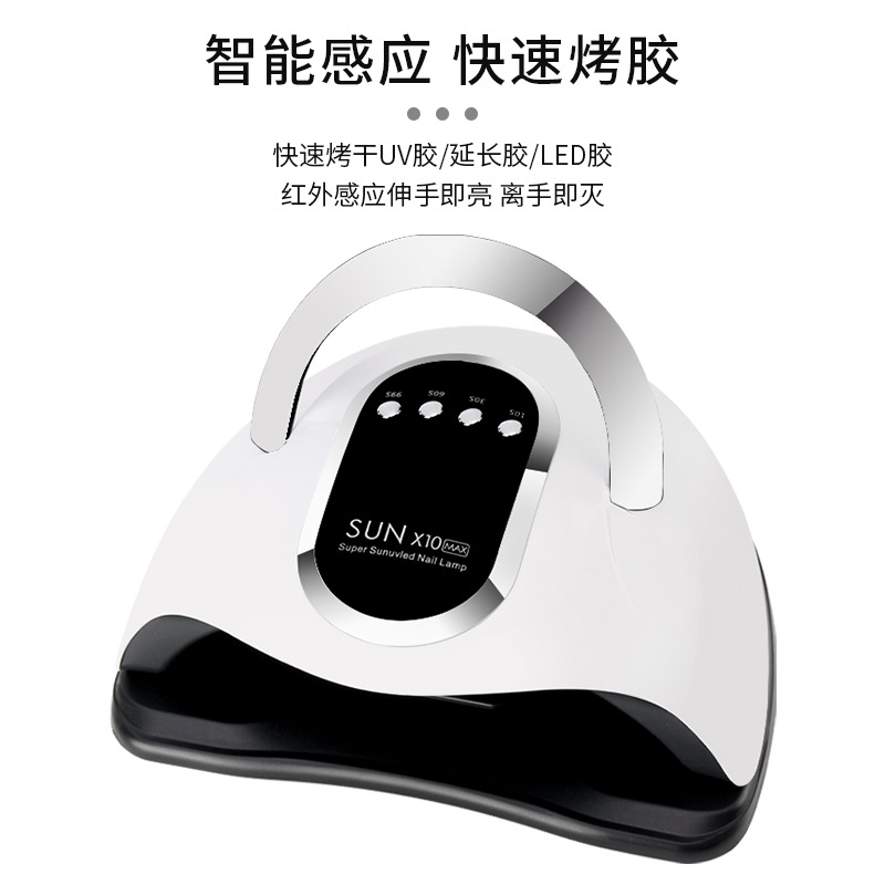 Lámpara portátil de uñas, lámpara de terapia de luz de alta potencia, lámpara de horneado de uñas, tienda de uñas, máquina especial de secado rápido de uñas 280w