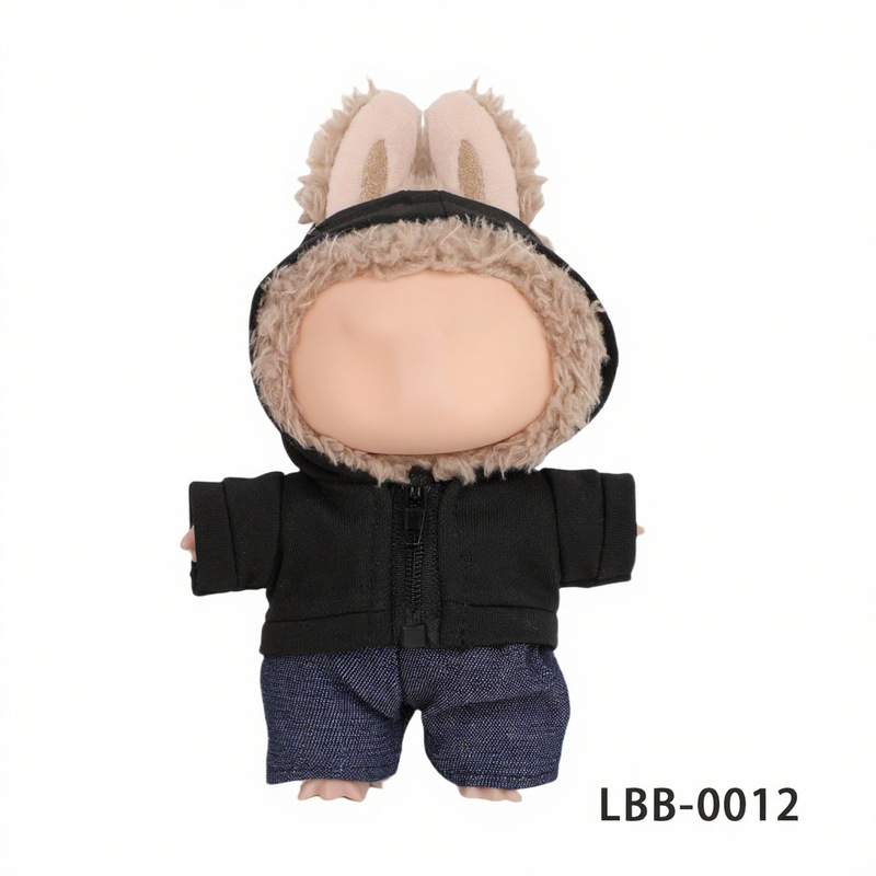 第一世代、第二世代、第三世代 labubu17cm ラブブベビー服 10cm コットンドール カジュアル スポーツ ジャケット ピークド キャップ|undefined