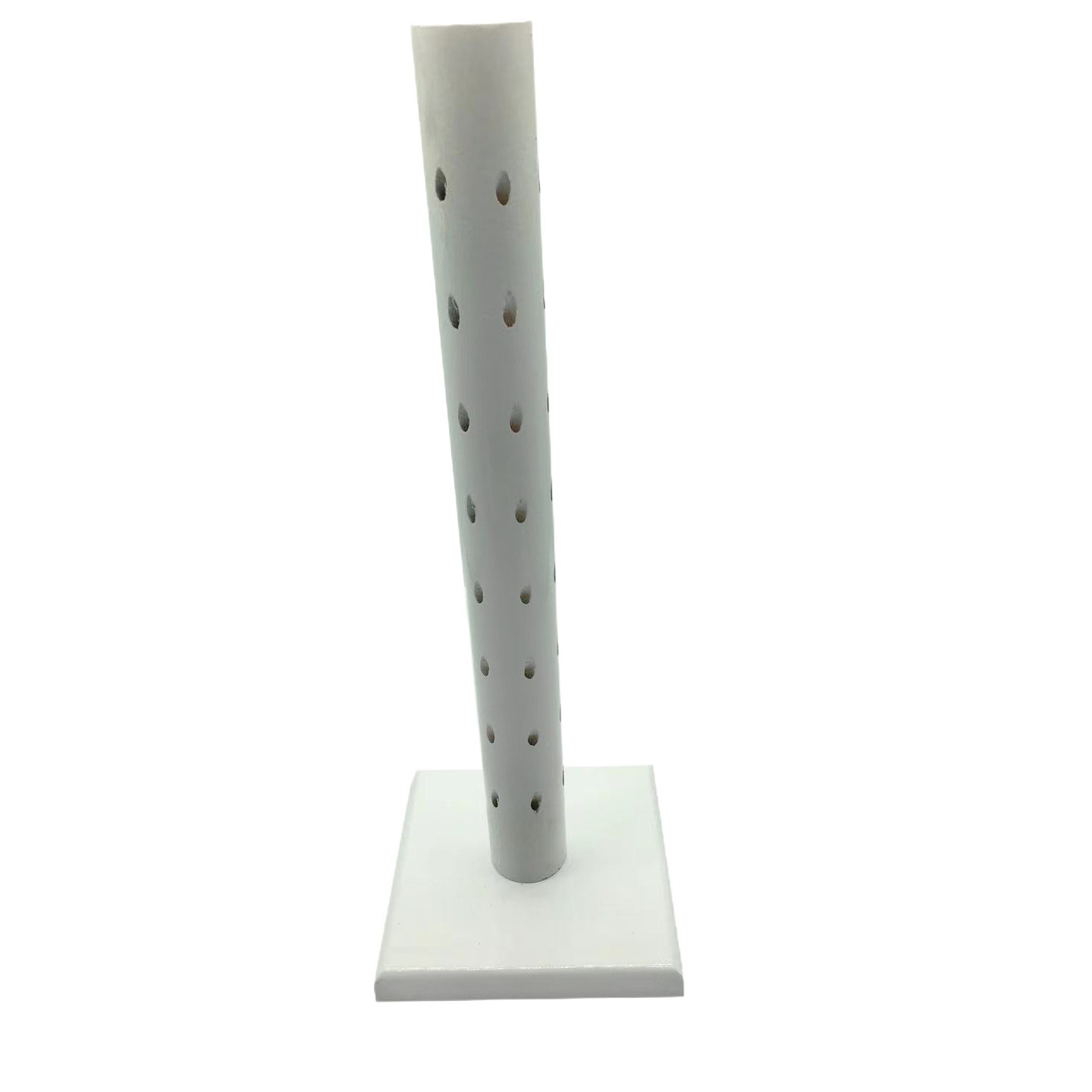 Suministro de agujero redondo fondo cuadrado blanco insertar 360 ° pantalla Candy display stand Lollipop soporte de exhibición azúcar soporte de la zapatilla