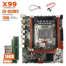 全新X99台式机电脑DDR3主板2011针支持RECC服务器内存支持2673V3