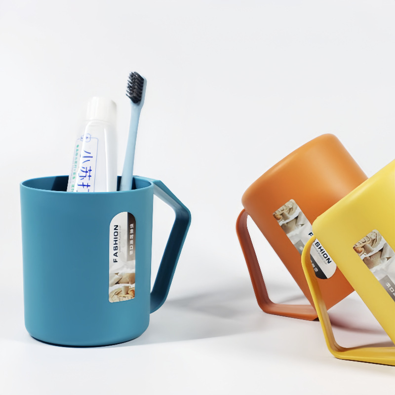 Creative toothbrush cup household wash cup with handle travel mouthwash Cup toothbrush cup simple brushing Cup wholesale