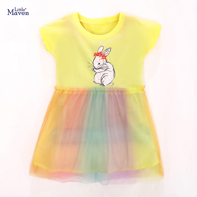 Little maven children's dress European a...