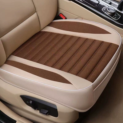 Four Seasons Pad seat cover single piece single linen - fashion-coffee-front-row-driving-single-seat-linen