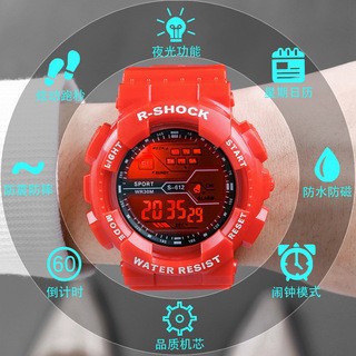 Reloj para hombres y mujeres deportes al aire libre multifuncional reloj electrónico digital luminoso impermeable estudiante reloj electrónico