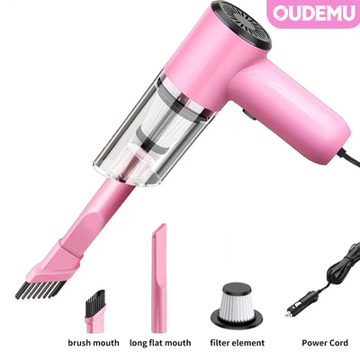 Car Vacuum Cleaner, Handheld Mini Tozsoranlar - pink-1