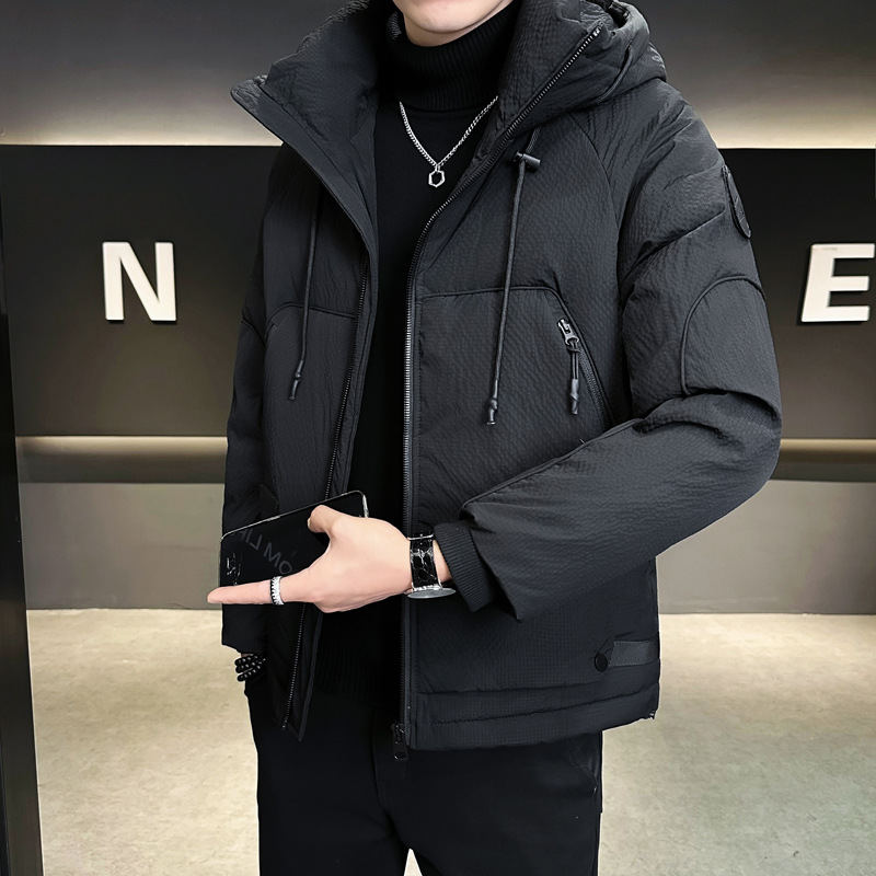 M-3XL-新国标50绒-店主连帽冬季特殊面料休闲羽绒服男