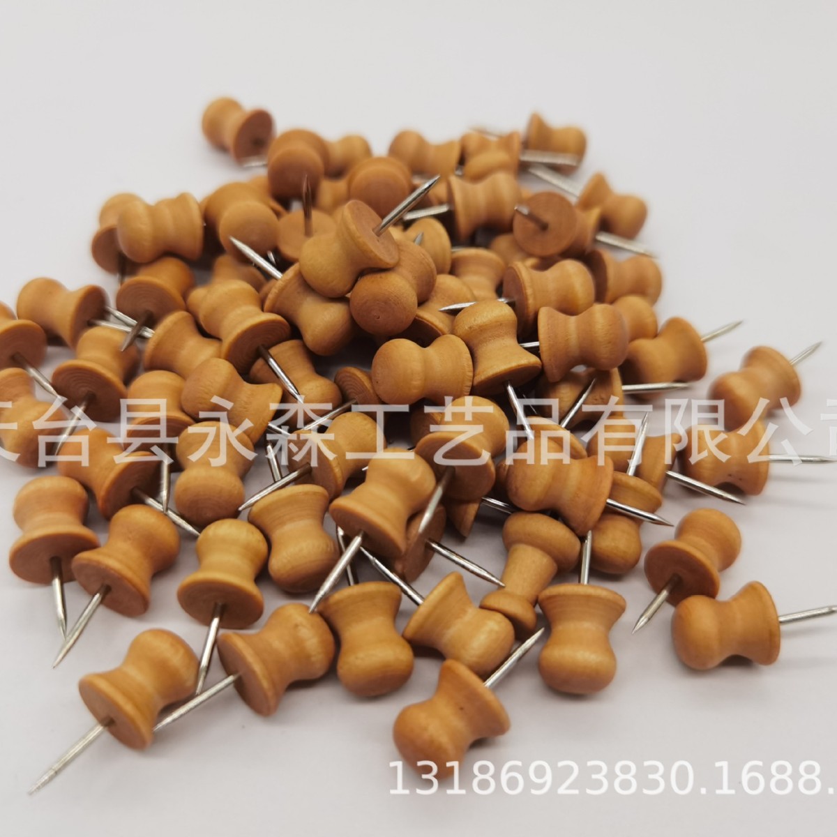 禾木亚马逊木质图钉人字钉帽钉工字钉办公图钉创意文化用品软木钉