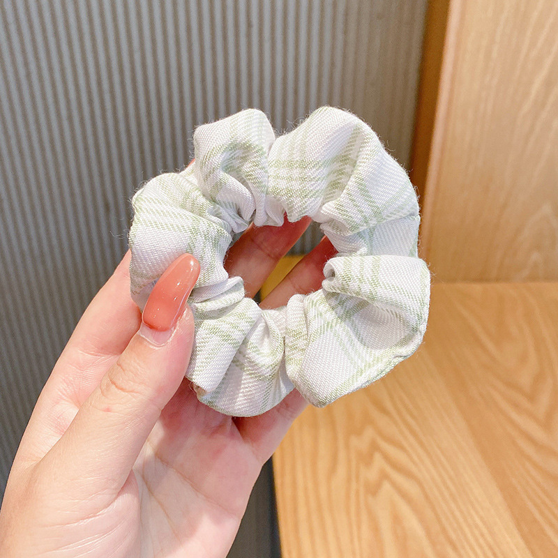 韩系春夏蝴蝶结大肠发圈女款蕾丝碎花头绳粉色方巾大号发饰|undefined