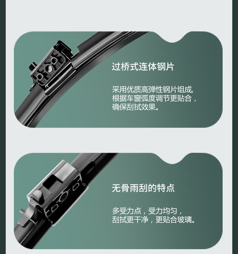 Suitable for Mercedes-Benz GLC wipers, original GLC260 wipers, GLC200L rubber strips, front and rear GLC300L wiper blades