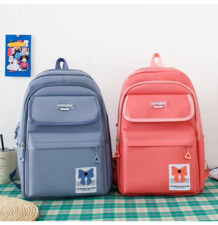 Kids Backpacks Lightweight Backpack New Campus Student Backpack Large Capacity Four Piece Set Junior High School Student Backpack_voghion.com