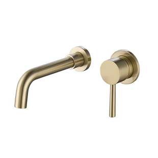 Basin Faucet Wall Mounted Brass Bathroom Sink Basin Faucet Single Handle Antique Bathroom Faucet